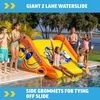 image:imageWOW Sports Giant Inflatable Floating Water Slide  2 Lanes  9 ft  HiVis Graphics  Kids amp Adults