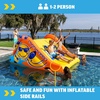 image:imageWOW Sports Giant Inflatable Floating Water Slide  2 Lanes  9 ft  HiVis Graphics  Kids amp Adults