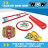 image:imageWOW Sports Giant Inflatable Floating Water Slide  2 Lanes  9 ft  HiVis Graphics  Kids amp Adults