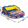 image:imageWOW Sports Max Vibes Tropic Rush Towable Tube  12 Riders  Rated to 340 lbs with an EZconnect tow point and a heavyduty nylon cover