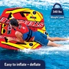 image:imageWOW Sports Take Control of the Ride 1 or 2 Person Inflatable Steerable Tube For Boating 191090  340 lb capacity for boating youth amp adults