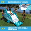 image:imageWOW Sports Wiggler Inflatable Sprinkler Slide with Center Bump  A backyard lawn water slide with zigzag sprinklers Tearresistant PVC lane for slipandslide runs hooks to a garden hose