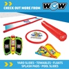 image:imageWOW Sports Wiggler Inflatable Sprinkler Slide with Center Bump  A backyard lawn water slide with zigzag sprinklers Tearresistant PVC lane for slipandslide runs hooks to a garden hose