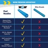 image:imageWorld of Watersports First Class Foam Pool Noodles for Swimming and Floating Pool Floats Lake FloatsBlue