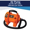 image:imageWow Sports 120V AC Electric Pump  600 Lmin Air Inflator  5 Adapters  A 120V AC air pump for towables pool floats and air mattresses 600 Lmin adapters for Boston pinch and standard valves30 PSI  1500 Liter  minute