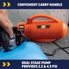 image:imageWow Sports 120V AC Electric Pump  600 Lmin Air Inflator  5 Adapters  A 120V AC air pump for towables pool floats and air mattresses 600 Lmin adapters for Boston pinch and standard valvesMEGA MAX