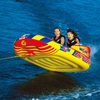 image:imageWow Sports Big Buddy Inflatable Towable Deck Tube  2 Person  A deck tube that tows 2 riders behind the boat Rated to 340 lbs with an EZconnect tow point and a heavyduty nylon cover