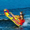 image:imageWow Sports Big Buddy Inflatable Towable Deck Tube  2 Person  A deck tube that tows 2 riders behind the boat Rated to 340 lbs with an EZconnect tow point and a heavyduty nylon cover