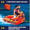 image:imageWow Sports Bingo Cockpit Towable Tube  12 Person  A cockpit towable tube that tows 12 riders behind the boat