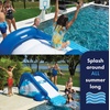 image:imageWow Sports Cascade Inflatable Pool Slide  Blow Up Waterslide  A giant inflatable pool slide that sends riders splashing into the water