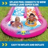 image:imageWow Sports Double Lane Splash Inflatable Landing Zone  An inflatable splashpool landing end that attaches to WOW doublelane slides