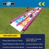 image:imageWow Sports Double Lane Super Slide  25 x 6 ft  Two Lanes  A 25ft doublelane backyard lawn water slide with zigzag sprinklers