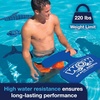 image:imageWow Sports Foam Water Saddle Float  Red  HandsFree Pool Seat  A handsfree foam water saddle you sit in with arms and legs free Militarygrade foam supports up to 220 lbsBlue
