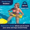 image:imageWow Sports Foam Water Saddle Float  Red  HandsFree Pool Seat  A handsfree foam water saddle you sit in with arms and legs free Militarygrade foam supports up to 220 lbsYellow