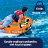 image:imageWow Sports Fun 2Ber Towable Tube Starter Kit  1 Person  A towable starter kit with a 1rider tube tow rope and 12V pump