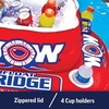 image:imageWow Sports Inflatable Float Fridge Cooler  30 qt  4 Cup Holders  A 30quart inflatable floating cooler with four cup holders