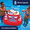 image:imageWow Sports Inflatable Float Fridge Cooler  30 qt  4 Cup Holders  A 30quart inflatable floating cooler with four cup holders