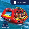 image:imageWow Sports Joker Towable Tube  13 Person  Standing Design  A standingride towable tube that tows 13 riders behind the boat