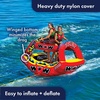 image:imageWow Sports Joker Towable Tube  13 Person  Standing Design  A standingride towable tube that tows 13 riders behind the boat