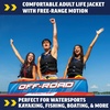 image:imageWow Sports Life Jacket US Coast Guard Approved Life Vest for Fishing Kyaking amp Boating PFD Blue2XL3XL