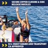 image:imageWow Sports Life Jacket US Coast Guard Approved Life Vest for Fishing Kyaking amp Boating PFD BlueLargeXLarge
