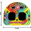image:imageWow Sports Macho Combo Towable Tubes for Boating Accessories for Tubing Water Tube for Boats1 to 2 Person