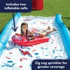 image:imageWow Sports Mega Lawn Water Slide  25 x 6 ft  A 25ft backyard lawn water slide with zigzag sprinklers