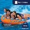 image:imageWow Sports Nova 3 Towable Deck Tube  13 Person  HeavyDuty PVC  Rated to 510 lbs with an EZconnect tow point and a heavyduty nylon cover3 Person