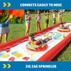 image:imageWow Sports Pineapple Water Slide  25 x 6 ft  Tropical Graphic  A 25ft backyard lawn water slide with zigzag sprinklers