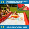 image:imageWow Sports Pineapple Water Slide  25 x 6 ft  Tropical Graphic  A 25ft backyard lawn water slide with zigzag sprinklers