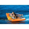 image:imageWow Sports Power Steer Towable Tube  12 Person  Steerable  A ridersteered deck tube that tows 12 riders behind the boat