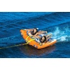 image:imageWow Sports Power Steer Towable Tube  12 Person  Steerable  A ridersteered deck tube that tows 12 riders behind the boat