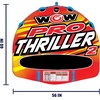 image:imageWow Sports Pro Thriller Towable Deck Tube for Boating  Youth amp AdultsBig Thriller 1  2 Person