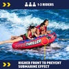 image:imageWow Sports Pro Thriller Towable Deck Tube for Boating  Youth amp AdultsSuper Thriller 1  3 Person