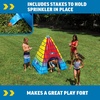 image:imageWow Sports Pyramid Sprinkler  55 ft  An inflatable pyramid sprinkler for kids backyard water play Connects to a garden hose PVC packs flat to store