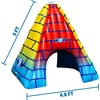 image:imageWow Sports Pyramid Sprinkler  55 ft  An inflatable pyramid sprinkler for kids backyard water play Connects to a garden hose PVC packs flat to store