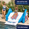image:imageWow Sports Rocket Inflatable Backyard Water Slide  Builtin Sprayer  A giant inflatable pool slide that sends riders splashing into the water