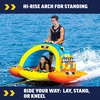 image:imageWow Sports Shazam 2 Towable Tube  12 Person  Standing Design  A standingride towable tube that tows 12 riders behind the boat