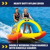 image:imageWow Sports Shazam 2 Towable Tube  12 Person  Standing Design  A standingride towable tube that tows 12 riders behind the boat