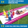 image:imageWow Sports Strike Zone Lawn Water Slide  25 ft  Human Bowling  A lawn water slide with an inflatable humanbowling game at the end