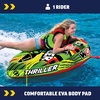 image:imageWow Sports Thriller Towable Deck Tube for Boating Adults Tubing Boat Inflatable for Water Sports1 person