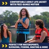 image:imageWow Sports VISWave Blue Nylon Adult Life Jacket for Swimming Pools Fishing Lakes amp Oceans Personal Flotation Device PFDLargeXLarge