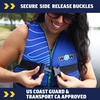 image:imageWow Sports VISWave Blue Nylon Adult Life Jacket for Swimming Pools Fishing Lakes amp Oceans Personal Flotation Device PFDLargeXLarge