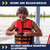image:imageWow Sports VISWave Red Nylon Adult Life Jacket for Swimming Pools Fishing Lakes amp Oceans Personal Flotation Device PFD2XL3XL