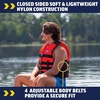 image:imageWow Sports VISWave Red Nylon Adult Life Jacket for Swimming Pools Fishing Lakes amp Oceans Personal Flotation Device PFD2XL3XL