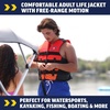 image:imageWow Sports VISWave Red Nylon Adult Life Jacket for Swimming Pools Fishing Lakes amp Oceans Personal Flotation Device PFDLargeXLarge