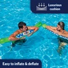 image:imageWow Sports Water Pickle Inflatable Pool Noodle  55 x 48 in  A pickleshaped inflatable pool noodle for pool and lake play Supports up to 220 lbs deflates flat to store