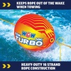 image:imageWow Sports Watersports Booster Ball Towable Tube Rope  A tow rope for 14 riders on towable tubes and deck tubes 4150lb break strength 60 ft 16strand braided line