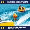 image:imageWow Sports Watersports Booster Ball Towable Tube Rope  A tow rope for 14 riders on towable tubes and deck tubes 4150lb break strength 60 ft 16strand braided line