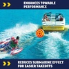 image:imageWow Sports Watersports Booster Ball Towable Tube Rope  A tow rope for 14 riders on towable tubes and deck tubes 4150lb break strength 60 ft 16strand braided line